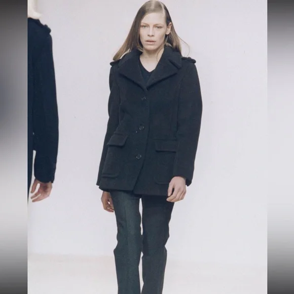 1996 Prada Herinngbone Wool Carcoat - Picture 4 of 15